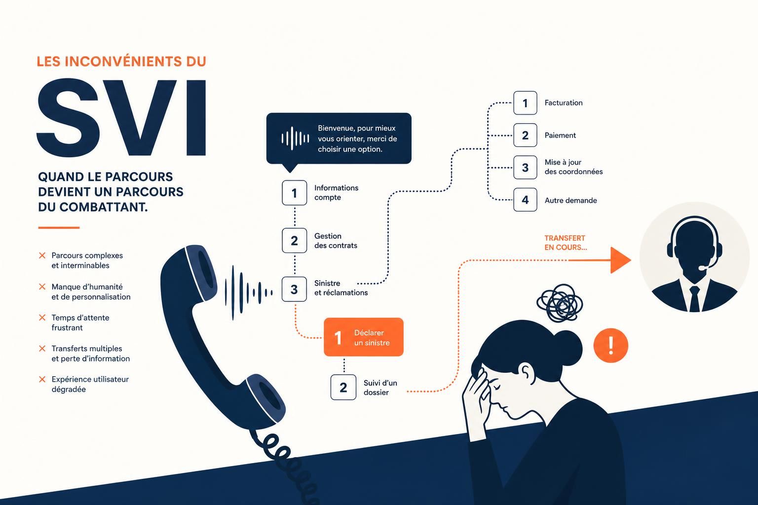 découvrez les inconvénients cachés des serveurs vocaux interactifs (svi) et ce qu'on ne vous dit pas sur leur utilisation dans la gestion des appels.