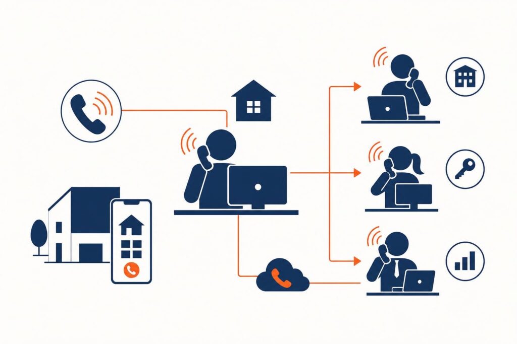 optimisez votre service client avec notre solution de transfert d'appel dédiée aux agences immobilières pour ne plus jamais perdre de prospects.