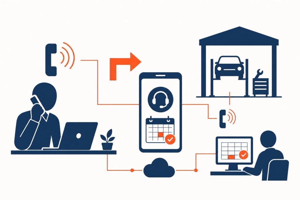 automatisez la prise de rendez-vous dans votre garage auto grâce au transfert d'appel efficace, améliorez la gestion de vos clients et optimisez votre service.