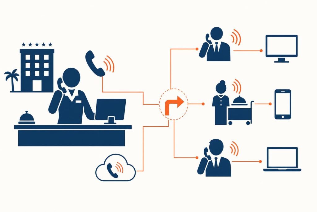 découvrez comment optimiser la réception téléphonique dans les hôtels grâce au transfert d'appel, améliorant ainsi la gestion des communications et la satisfaction client.