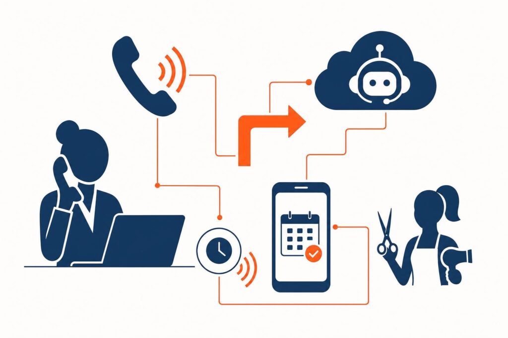 optimisez la gestion des appels de votre salon de coiffure grâce à notre solution d'ia innovante pour la prise de rendez-vous en 2026. simplifiez vos transferts d'appel et améliorez l'expérience client.