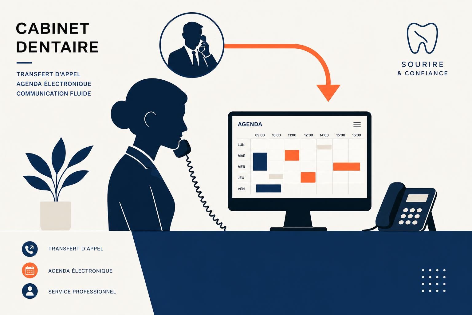 découvrez comment le transfert d'appel au cabinet dentiste peut optimiser la gestion des rendez-vous et améliorer l'efficacité du service client.